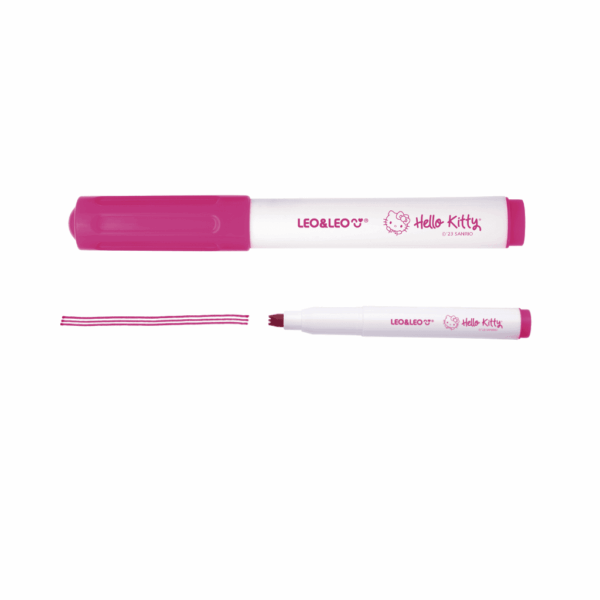 Caneta Hidrocor 3 Linhas Hello kitty Estojo c/5 Cores LEO E LEO - BLISTER