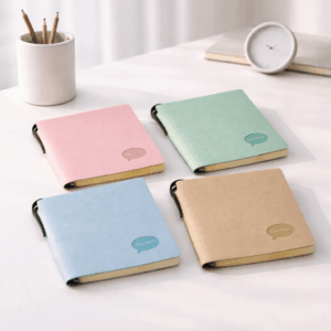Mini Caderno LUXO Courino Sem pauta + Caneta - IMPORTADO - UND