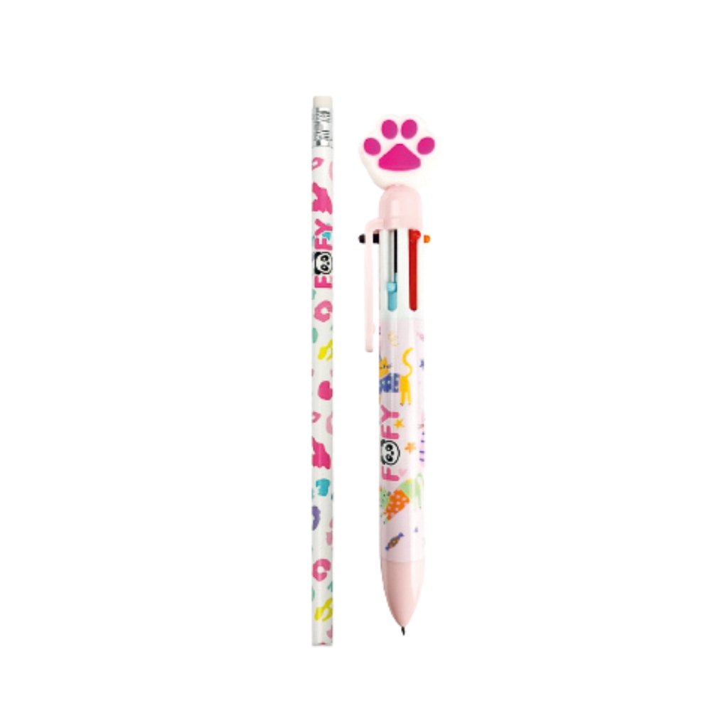 KIT CAT Cores 6 Peças - FOFY - BLISTER