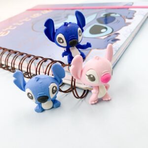 Borracha Fofa STITCH e ANGEL - PACOTE 6 UND