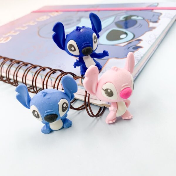Borracha Fofa STITCH e ANGEL - PACOTE 6 UND