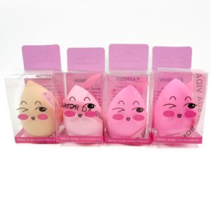 Esponja Maquiagem Gota Chanfrada - Kit 4 Und