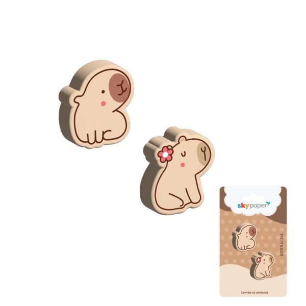 Borracha Capivara c/ 2 Und - SKYPAPER - BLISTER
