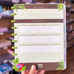 Caderno de Disco BRASILIDADES  20x26cm 10 Discos 80 Flhs- TOKYO DESIGN - UND