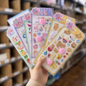 Cartela de Adesivos Puff Squishy 3D Anti Stress - IMPORTADO - UND