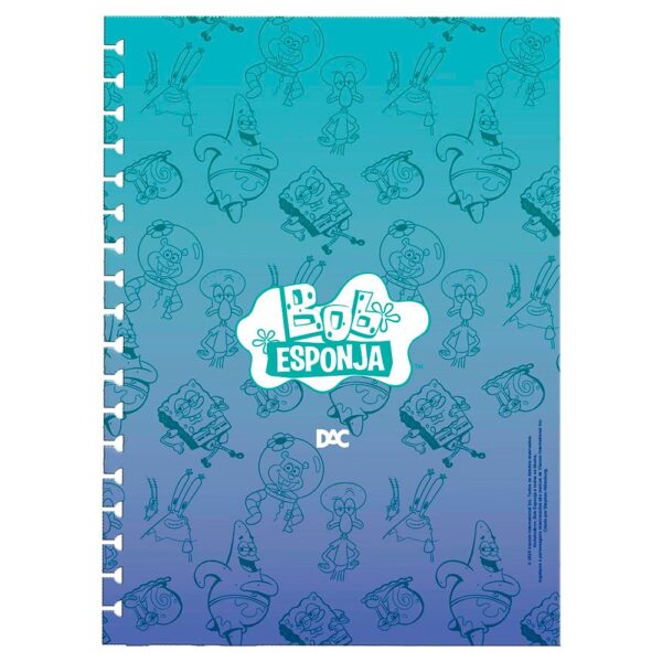 Caderno Smart Universitário 10 Divisórias Bob Esponja Amarelo 80 fls - DAC
