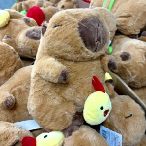 Pelúcia Capivara Pintinho 23 cm