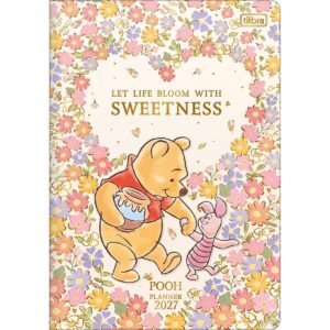 Planner Agenda Grampeado 17,8 x 25,4 cm URSINHO POOH - TILIBRA - UND