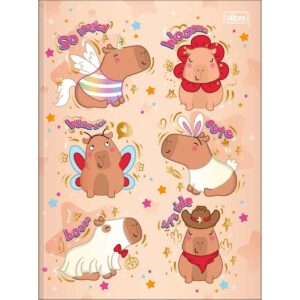 Caderno Brochura Capa Dura Universitário Capivara Tilibra