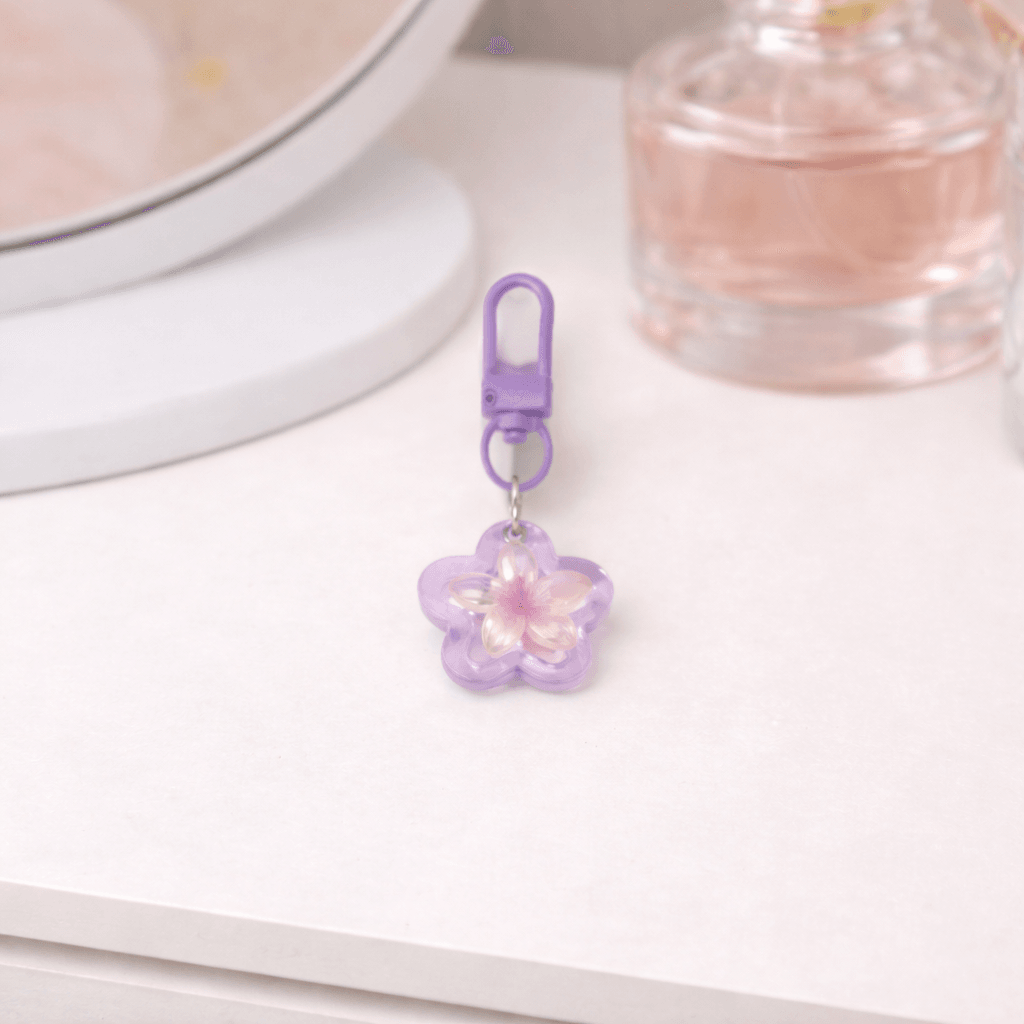 Chaveiro Pingente Charm Flor Cute Colors -  IMPORTADO  - UND
