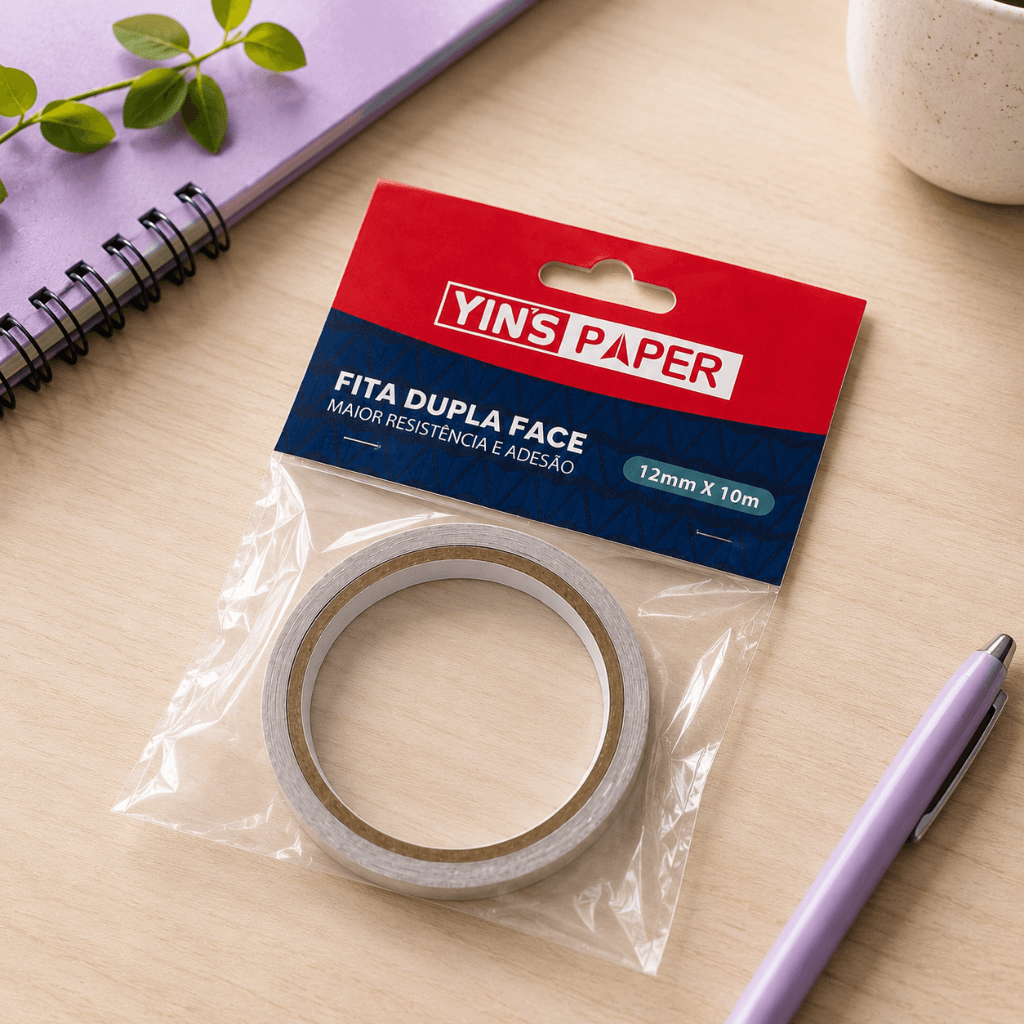 Fita Dupla Face 12mm x 10m - YINS PAPER - UND