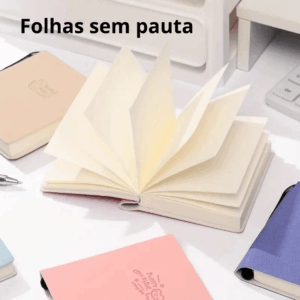 Mini Caderno LUXO Courino Sem pauta Cat Dog + Caneta - IMPORTADO - UND