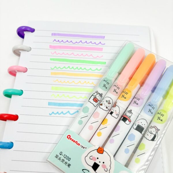 Marca Texto Sushi Miss You Kit 6 Cores