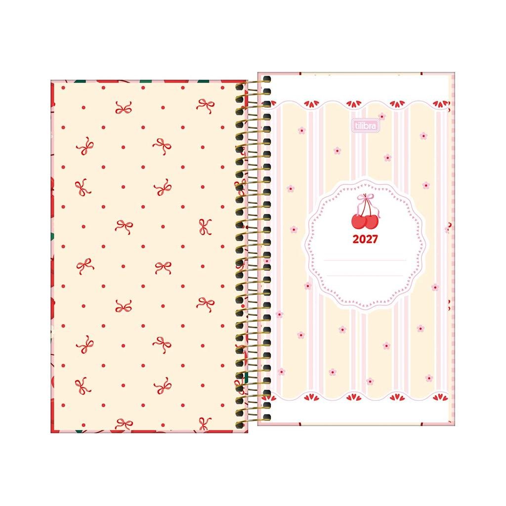 Agenda 2027 Espiral Semanal Amarena 16,7x8,9cm - TILIBRA - UND