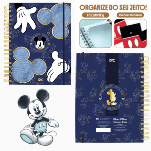 Caderno Smart Colegial Mickey Azul 80 fls - DAC