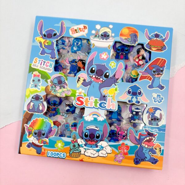 Caixinha Presenteável Adesivo Stitch 100 cartelas