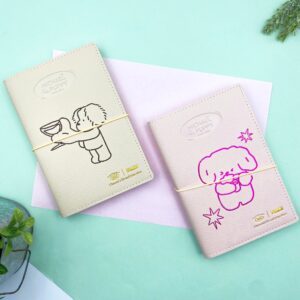 Caderno Planner LUXO Courino Costurado  Puppy - IMPORTADO - UND