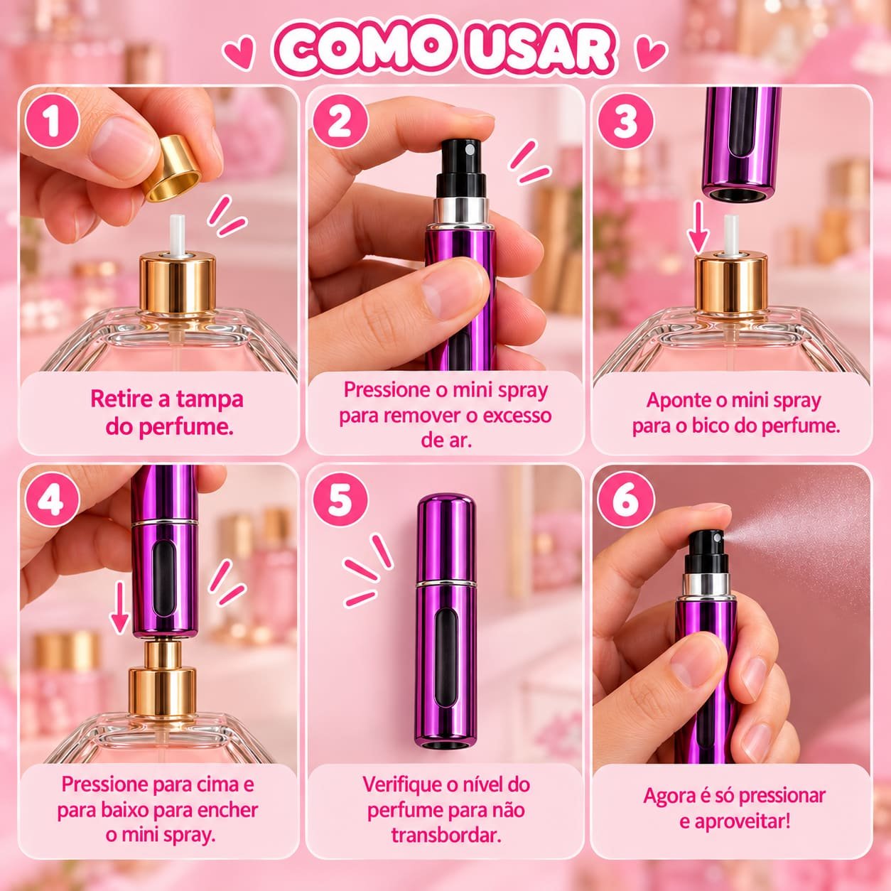 Chaveiro Tendência Charm PORTA PERFUME Borboleta - IMPORTADO - UND