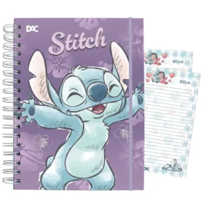Caderno Smart Universitário 10 Divisórias Stitch Lilás 80 fls - DAC