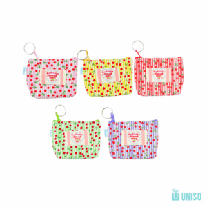 Porta Moedas Retangular Cereja 11x9x1,5cm - UNISO - UND