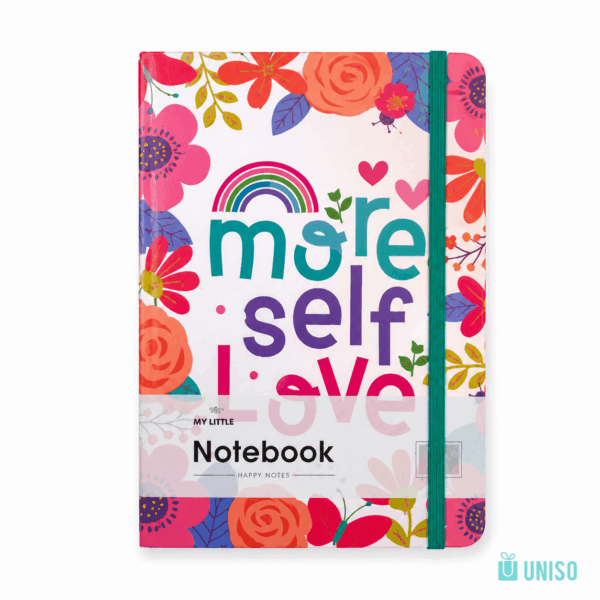 Caderno A6 Pautado Happy Day c/ Elástico 10,5x14,5cm 96 fls - UNISO - UND