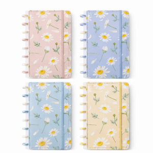 Caderno de Disco MARGARIDAS A5 80 Fls/8 discos -  15x21,2cm  - IMPORTADO - UND