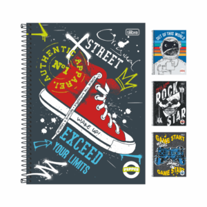 Caderno Universitário Espiral 10M 160 fls PEPPER MASCULINO - TILIBRA - UND