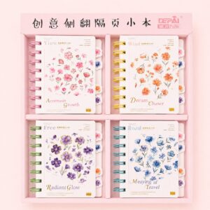 Caderno A7 Flores de Outono 9,7x11,3cm 80 fls - IMPORTADO - UND