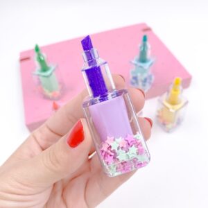 Marca Texto Esmalte - Kit 6 Cores