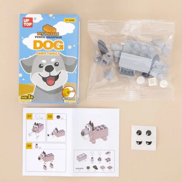 Apontador Lego Cachorro e Gato