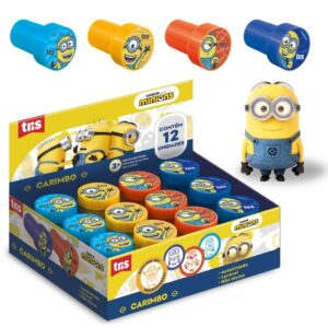 Carimbo Autotintado Minions TRIS - Kit 4 Unidades