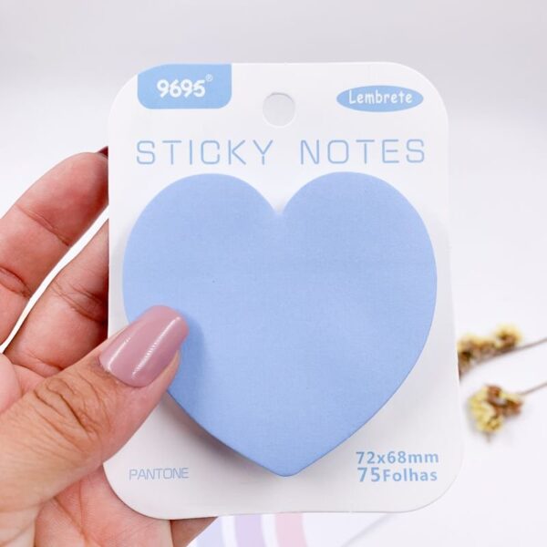 Bloco de Notas Adesivado Coração Lovely - IMPORTADO - UND