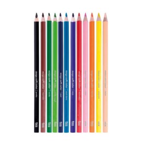 Lápis De Cor Mega Soft Color 12 Cores - TRIS - BLISTER