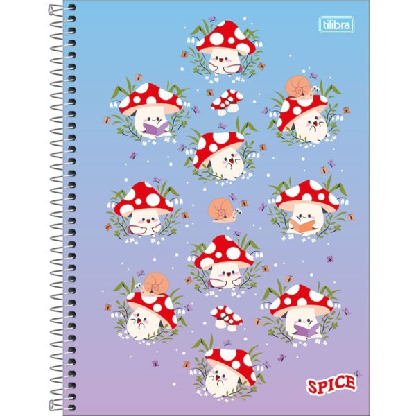 Caderno Espiral Capa Dura Universitário 1 Matéria Spice Feminino Tilibra
