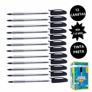 Caneta Kilométrica 100 PRETA 1.0mm - PAPER MATE - UND