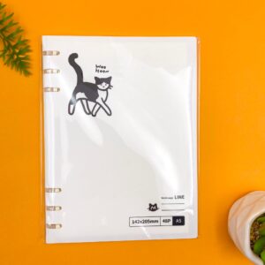 Caderno Fichário Reposicionável A5 Gatinho 48 fls 14,2x20,5cm - IMPORTADO - UND