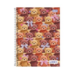 Caderno Espiral Capa Dura Universitário 1M Like+ Feminino 20x27,5cm 96 Fls - TILIBRA - UND