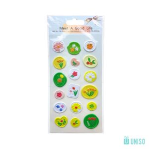 Adesivo Decorativo 3D Selo FLOR - UNISO - UND