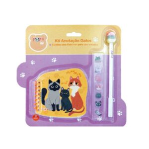 KIT Anotação GATOS 3 Peças - FOFY - BLISTER