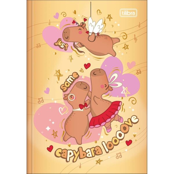 Caderno Brochura Capa Dura 1/4 Capivara Tilibra