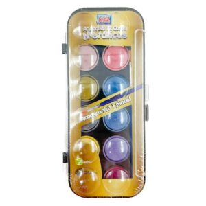 Aquarela Metálica 12 Cores KAZ - UND