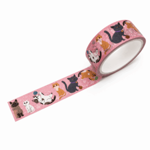 Fita Adesiva Washi Tape Pets 15mm x 3m - YINS PAPER - BLISTER