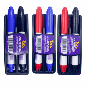 Kit Apagador + 2 Marcadores Quadro Branco ROKE - UND