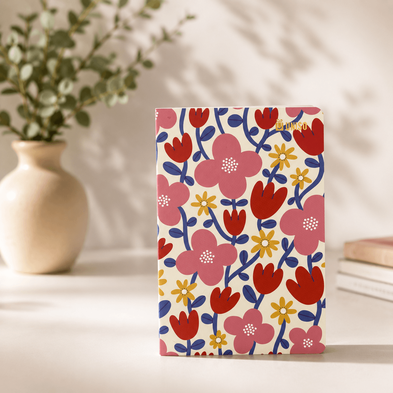 Caderno A5 Brochura SEM PAUTA Romantic 13,5cm x 20,5cm  32 fls - UNISO - UND