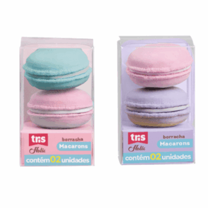 Borracha Macaron Holic Docinhos c/ Cheirinho - TRIS - CX 24 UND