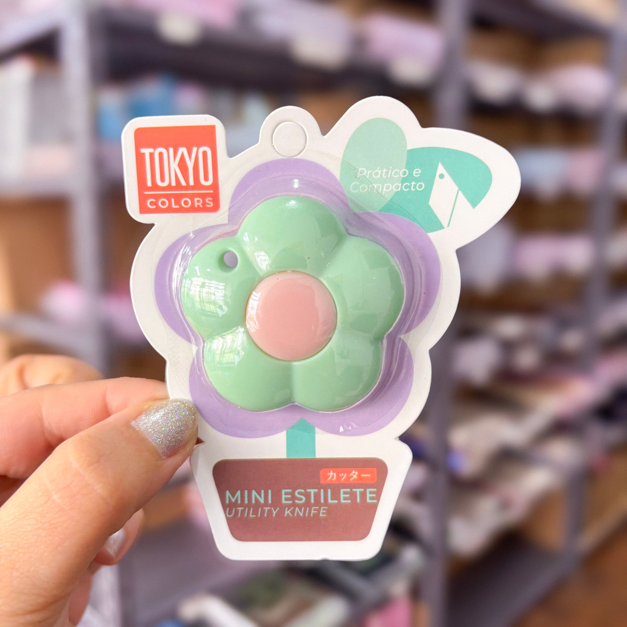 Mini Estilete Flor Color  Sortido - TOKYO DESIGN - CX 24 UND