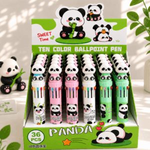 Caneta 10 Cores Panda - IMPORTADO - CX 36 UND