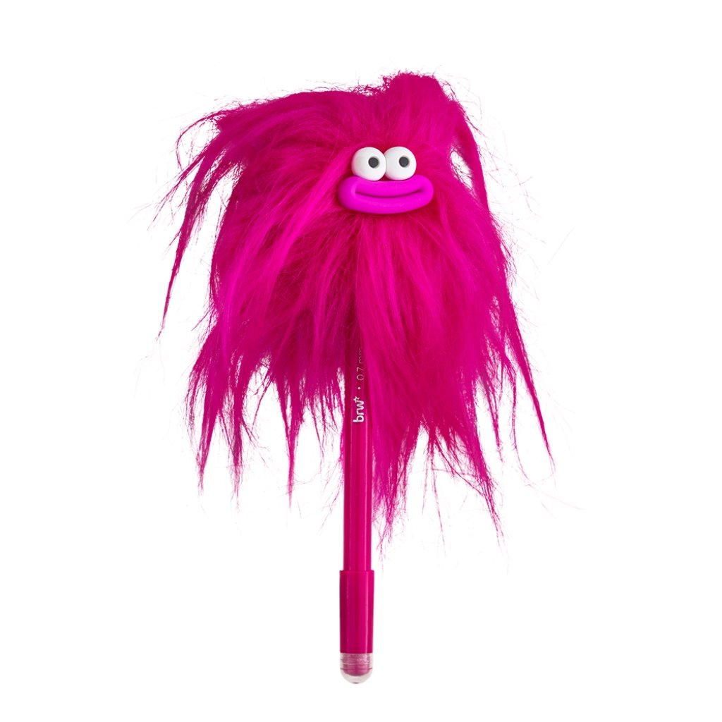 Caneta Esferográfica Gel Apagável 0,7 mm Cabeluda Crazy Fluffles - BRW - CX 12UND