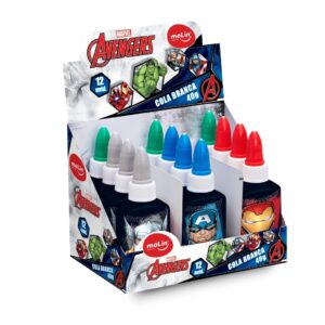Cola Líquida Avengers MOLIN - CX 12 UND