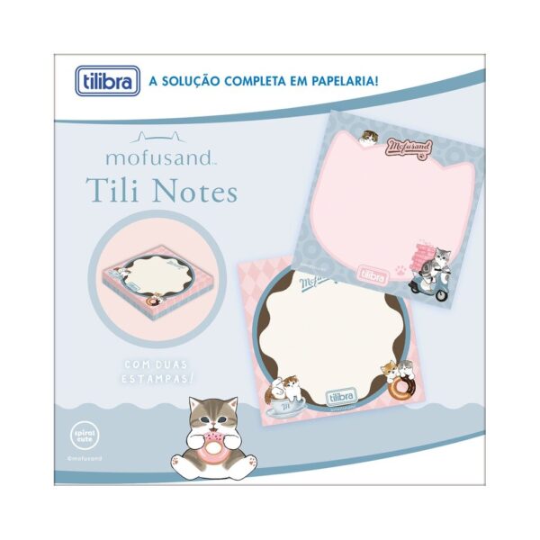 Bloco Tili Notes Gato Mofusand 76x76mm - TILIBRA - UND